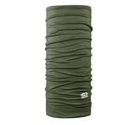 P.A.C. Merino Wool Olive Multifunktionstuch - Merinowoll Schlauchtuch, Halstuch, Schal, Kopftuch, Unisex, 10 Anwendungsmöglichkeiten