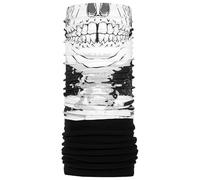 P.A.C. Multifunktionstuch Recycling Fleece Skull Head, für Herren, weiß
