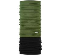 P.A.C. Multifunktionstuch Merino Fleece - Farbe olive-schwarz.