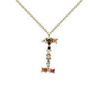 PDPAOLA - Buchstabe I Halskette - 925er Sterlingsilber 18k Vergoldung - Damenschmuck