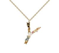 P D PAOLA - Buchstabe Y Halskette - 925er Sterlingsilber 18k Vergoldung - Damenschmuck