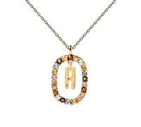 P D PAOLA - Halskette Buchstabe H- 925er Sterlingsilber 18k Vergoldung - Damenschmuck