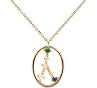 P D PAOLA - Halskette Krebs - 925er Sterlingsilber 18k Vergoldung - Damenschmuck