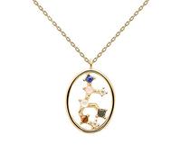 P D PAOLA - Halskette Waage - 925er Sterlingsilber 18k Vergoldung - Damenschmuck