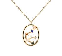 P D PAOLA - Halskette Wassermann- 925er Sterlingsilber 18k Vergoldung - Damenschmuck