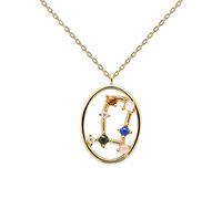 P D PAOLA - Halskette Zwillinge - 925er Sterlingsilber 18k Vergoldung - Damenschmuck