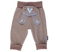 P.Eisenherz Baby Jogginghose inkl. Geschenkverpackung, Lederhosen Look, braun