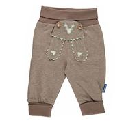 P.Eisenherz Babyhose im Lederhosenstil mit grüner Stickerei