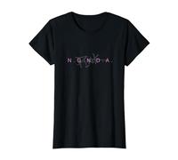 P! NK NGNDA Porträt T-Shirt, Damen, Schwarz, S