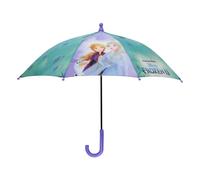 p:os 30843 Frozen Die Eiskönigin - Regenschirm für Kinder, windfest, Stockschirm mit manueller Öffnung und stabilem Fiberglasgestell, Durchmesser ca. 72 cm