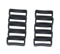 P Prettyia 10 STK Uhrenarmband-Schlaufe, Gummi-Verschlüsse Ring, Schnalle Halter, Ersatzteile für Swatch - schwarz 26mm