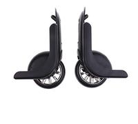 P Prettyia 2pcs Ersatzrollen für Trolley/Hartschalenkoffer, schwarz