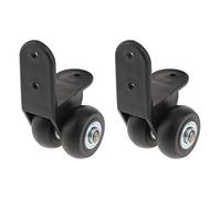 P Prettyia 2pcs Gepäck-Koffer Räder Ersatz Reisekoffer Rollen Lenkrollen - Schwarz