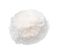 P Prettyia 32 Meter Strickgarn mit Fransen Künstliche Pelzgarn Flauschig Schalwolle Fransengarn - Weiß