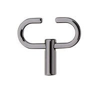 P Prettyia Tasche Kette Einstellbare Metallschnallen Schnalle Ersatz für Kettenriemen Taschenketten Kürzen - Silber