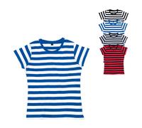 P110S Mantis Damen T-Shirt gestreift Classic Blue L