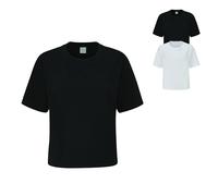 P198 Mantis Damen schweres T-Shirt kurz geschnitten White XL