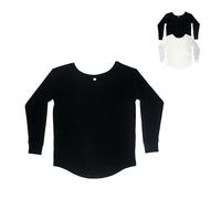 P97 Mantis Damen Langarmshirt weit geschnitten Black M
