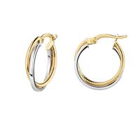 Fascination by Ellen K. - Creolen 375/- Gold 1 ct Damen (203.14 € / 1 ct)