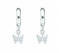 Paar Creolen ADELIA´S "11,9 mm ⌀ Creolen Ohrringe 925 Silber mit Zirkonia", silber, Ohrringe, Mädchen, Kinder, Silber 925 (Sterlingsilber), Silberohrringe (23128718-0) silber