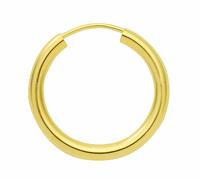 Paar Creolen ADELIA´S "15 mm ⌀ Röhrchencreolen Ohrringe 585 Gold ( 14K )", gold, Ohrringe, Damen, Damen, Gold, Goldohrringe (23176831-0) gold