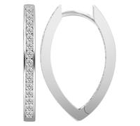 Paar Creolen ADELIA´S "Damen Ohrringe - Creole aus 925 Silber mit Zirkonia", Damen, Gr. Damen, Silber 925 (Sterlingsilber), silber, Ohrringe, Ein stilvolles Geschenk für besondere Momente (81751120-0)