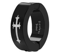 Paar Creolen ADELIA´S "Herren Creolen aus poliertem Edelstahl Ø 5 mm", silber, Ohrringe, Herren, Herren, Edelstahl (68320904-0) silber