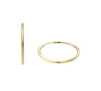 Paar Creolen AMOR "2013680", gold (gelbgoldfarben), Ohrringe, Damen, 25mm, Gelbgold 375, Made in Germany (74673350-0) gelbgoldfarben