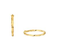 Paar Creolen AMOR "2013724", gold (goldfarben), Ohrringe, Damen, Gelbgold 375 (24384263-0) goldfarben