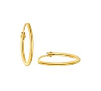 Amor Creolen für Damen, Gold 375, gold Gold