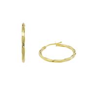 Paar Creolen AMOR "2017111" Ohrringe Gr. Gelbgold 375, gelb (gelbgoldfarben) Damen Creolen Gold 375 (49781629-0)