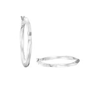 Paar Creolen AMOR "2017264", silber (silberfarben), Ohrringe, Damen, Silber 925 (Sterlingsilber) (37220014-0) silberfarben