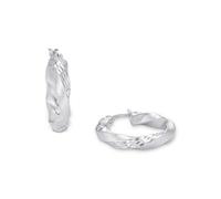 Paar Creolen AMOR "2017275", silber (silberfarben), Ohrringe, Damen, Silber 925 (Sterlingsilber) (82337563-0) silberfarben