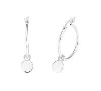 Paar Creolen AMOR "2026237, 2026262" Gr. 18, silber (silberfarben), Ohrringe, Damen, 18, Silber 925 (Sterlingsilber), Einhänger abnehmbar (39350751-18) silberfarben