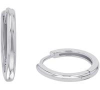 Paar Creolen AMOR "2038566, 2038567", silber (silberfarben), Ohrringe, Damen, 14mm, Silber 925 (Sterlingsilber) (42393530-0) silberfarben