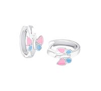 Paar Creolen AMOR "9209750", silber (silberfarben), Ohrringe, Mädchen, Silber 925 (Sterlingsilber), Made in Germany (84875452-0) silberfarben