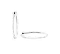 Paar Creolen AMOR "Classic chic", silber (silberfarben), Ohrringe, Damen, Silber 925 (Sterlingsilber), Made in Germany (65755609-0) silberfarben