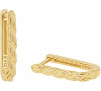 Amor Creolen 925 Sterling Silber Damen Ohrschmuck, 1,6 cm, Gold, Kommt in Schmuck Geschenk Box, 2038288