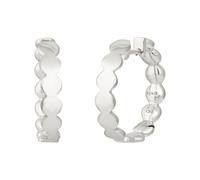 Paar Creolen CAÏ "925 Sterling Silber rhodiniert Boho", silber (weiß), Ohrringe, Damen, one-size, Silber 925 (Sterlingsilber) (14457942-0) weiß