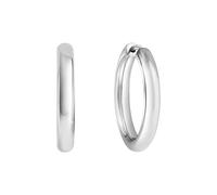 Paar Creolen CAÏ "925/- Sterling Silber rhodiniert", silber (weiß), Ohrringe, Damen, one-size, Silber 925 (Sterlingsilber) (12288820-0) weiß