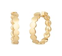 Paar Creolen CAÏ "925 Sterling Silber vergoldet Boho", gelb, Ohrringe, Damen, one-size, Silber 925 (Sterlingsilber), Paar Creolen (79124835-0)