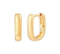 Paar Creolen CAÏ "eckig", gelb, Ohrringe, Damen, one-size, Silber 925 (Sterlingsilber) (66772301-0) gelb