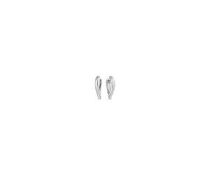 Paar Creolen CALVIN KLEIN "SCULPTURED DROPS", edelstahlfarben, Ohrringe, Damen, Edelstahl (85030445-0) edelstahlfarben
