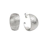 Paar Creolen CELESTA "925 Silber diamantiert", silber (silbergrau), Ohrringe, Damen, one-size, Silber 925 (Sterlingsilber) (44898812-0) silbergrau