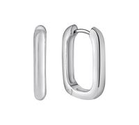 Paar Creolen CELESTA "925/- Sterling Silber rhodiniert glanz", silber (weiß), Ohrringe, Damen, one-size, Silber 925 (Sterlingsilber) (53440633-0) weiß