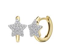 Paar Creolen CELESTA, gelb, Ohrringe, Damen, one-size, Gold (34037940-0) gelb