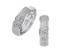 Diamonds by Ellen K. Creolen 585/- Gold 1,7cm weiß Diamant weiß 317310004-1