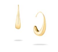 Paar Creolen ECHTZEIT "Schmuck Geschenk Edelstahl Ohrringe The Classy Drop", gold (gelbgoldfarben), Ohrringe, Damen, Edelstahl (70970145-0) gelbgoldfarben