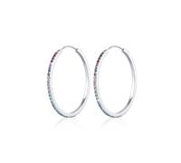 Paar Creolen ELLI "Creole Regenbogen Kristalle 925 Silber", silber, Ohrringe, Damen, onesize,mit Steinen, Silber 925 (Sterlingsilber) (22364552-0) silber