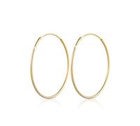 Elli, Ohrringe Basic Creolen Trend Zeitlos 925 Sterling Silber in gold, Schmuck für Damen Gr. OneSize
